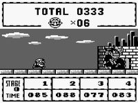 une photo d'Ã©cran de Donkey Kong (Game Boy) sur Nintendo Game Boy